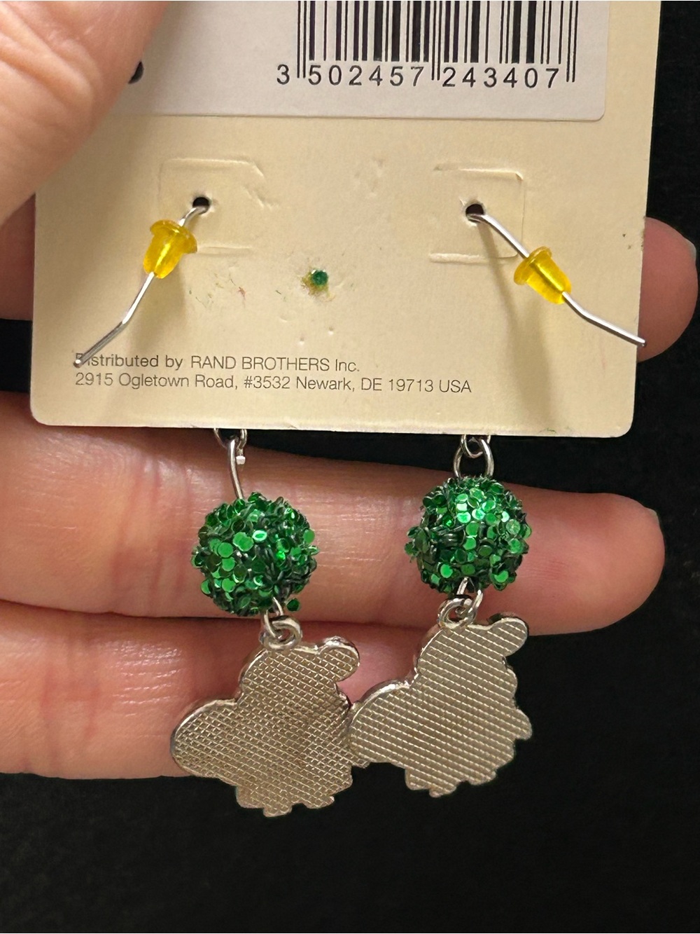 Avon Red Berry Cluster Earrings with Green Leaves - Picture 7 of 8